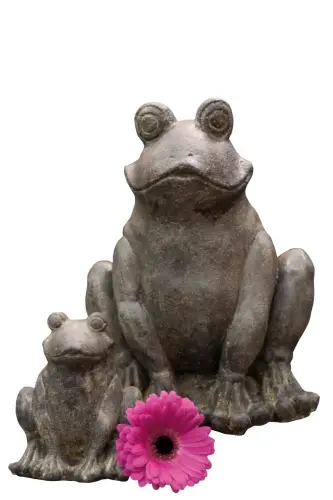 Product image of the product “Frog Prince, Casted stone, in the sizes from 15cm to 35cm, Antique finish ”